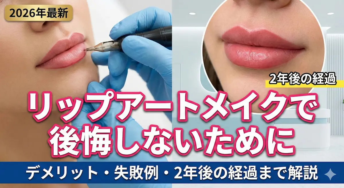 【2026年最新】リップアートメイクで後悔しないために｜デメリット・失敗例・2年後の経過まで解説