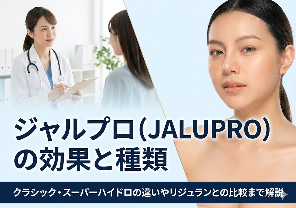 【医師監修】ジャルプロ（JALUPRO）の効果と種類｜クラシック・スーパーハイドロの違いやリジュランとの比較まで解説